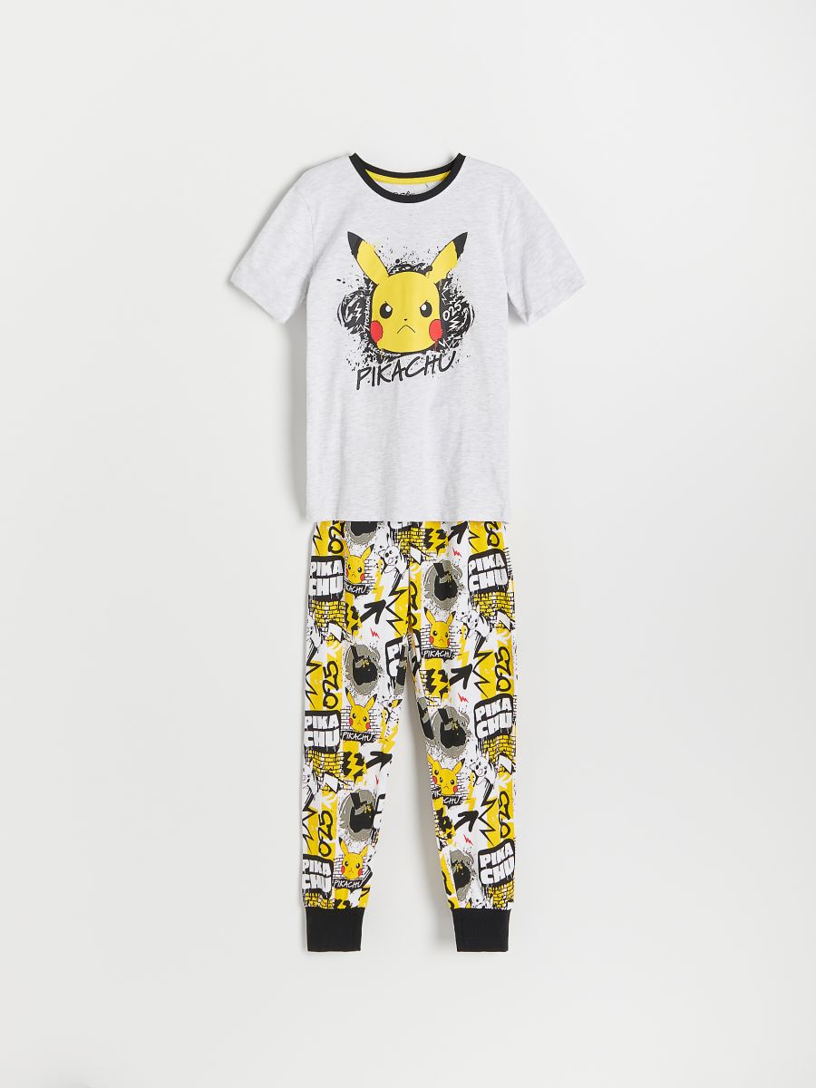 Dwuczęściowa piżama Pokémon - jasnoszary - RESERVED