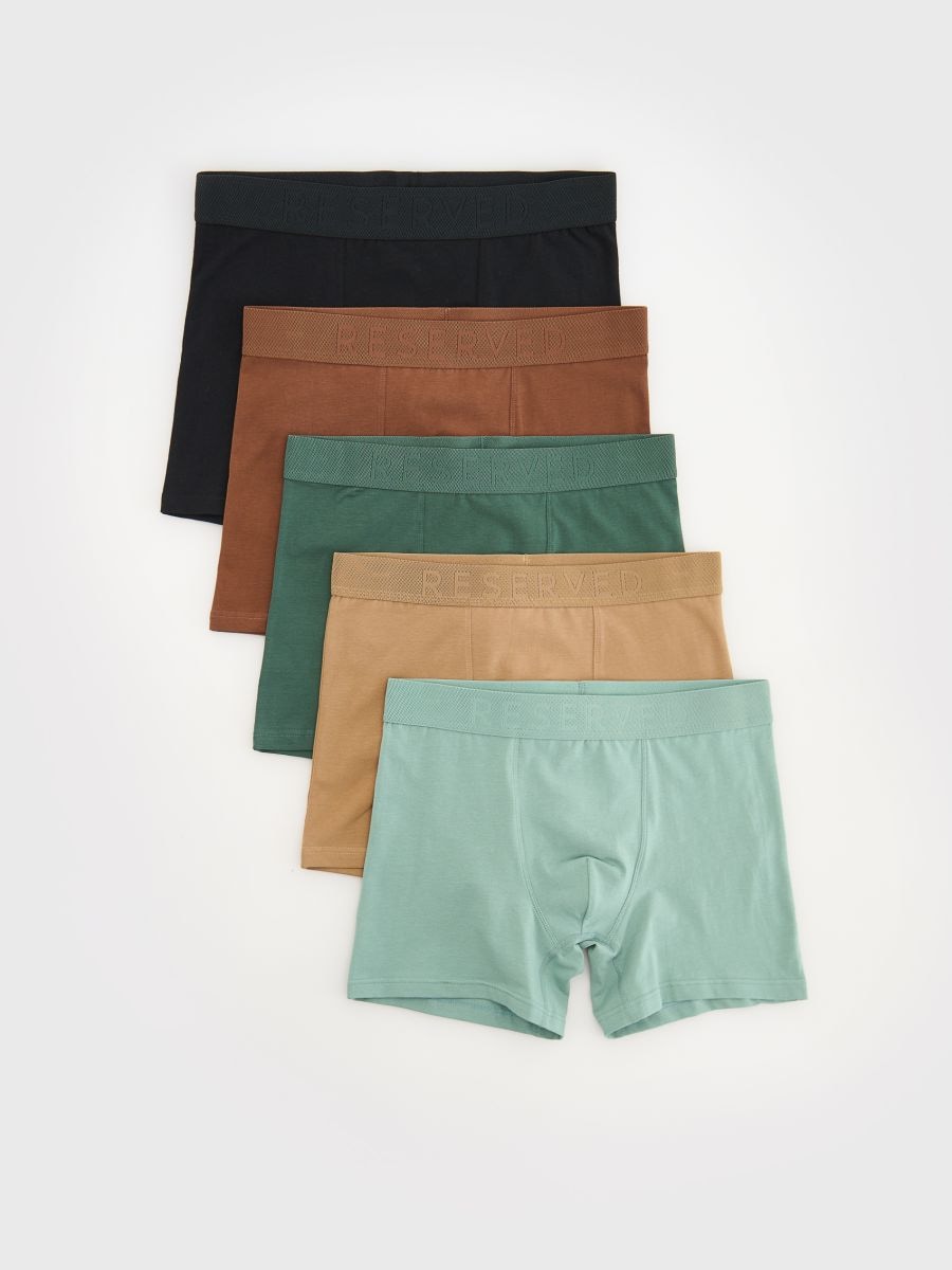 Boxershorts im Long-Fit, 5er-Pack - goldbraun - RESERVED