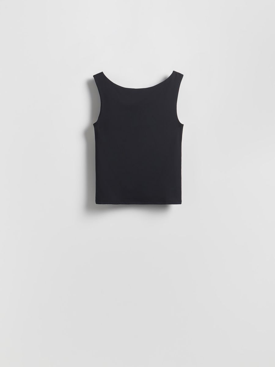 Fitted top - black - RESERVED