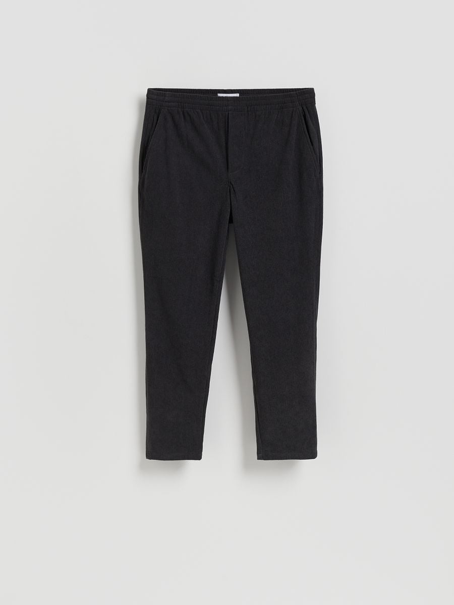 Corduroy joggers - dark grey - RESERVED
