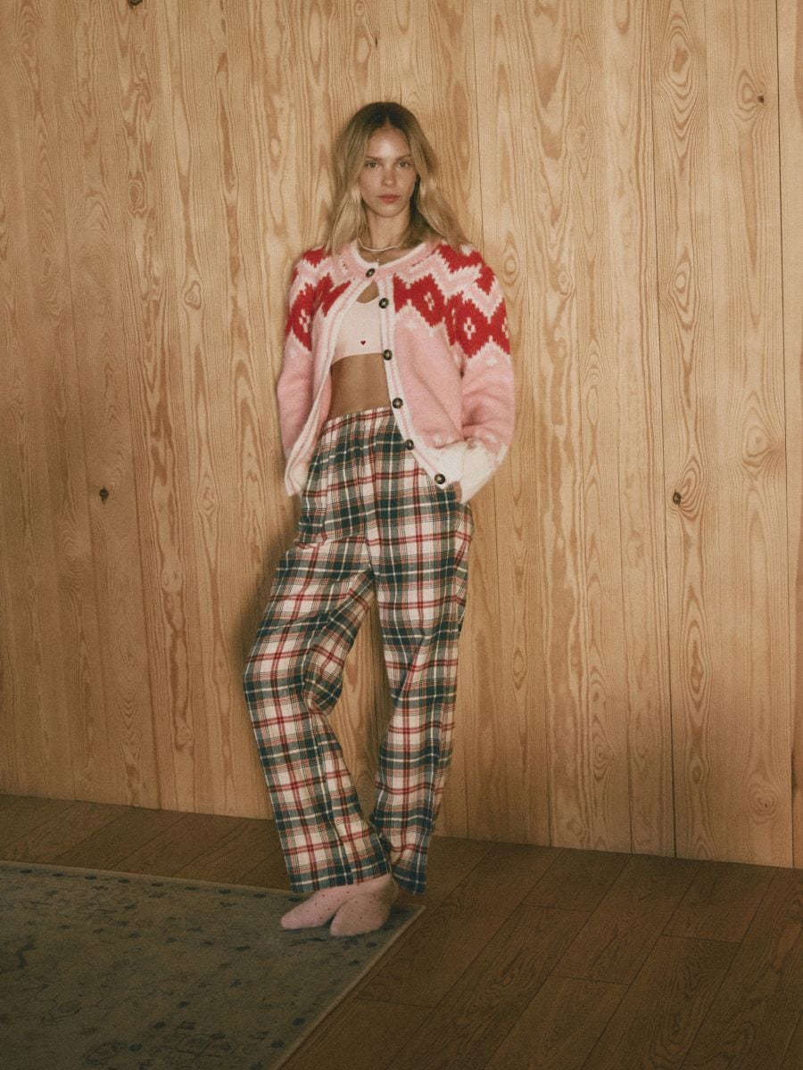 Mönstrad kofta - flerfärgad - RESERVED