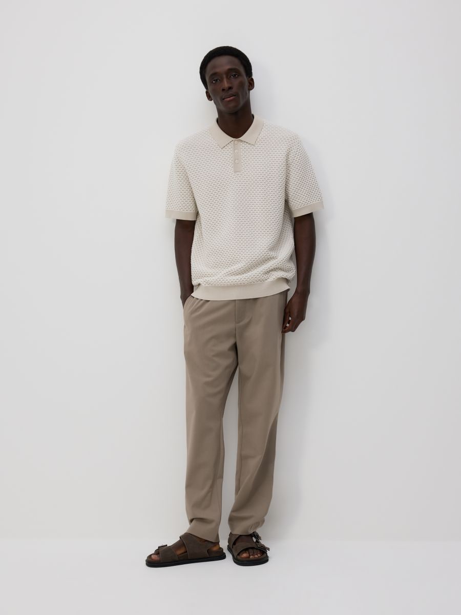 MEN`S SWEATER - bej - RESERVED