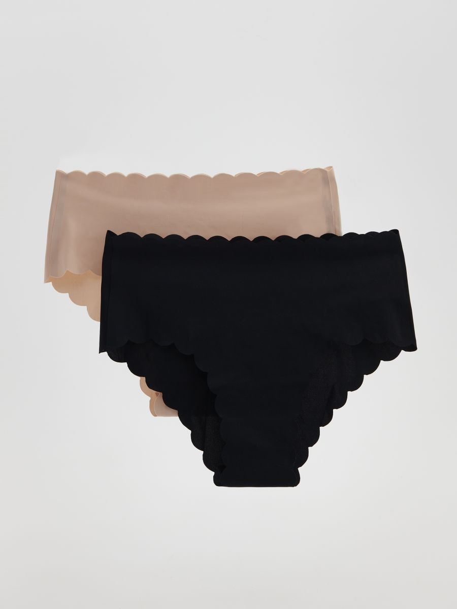 Nahtlose Slips,  2er-Pack - schwarz - RESERVED - 2