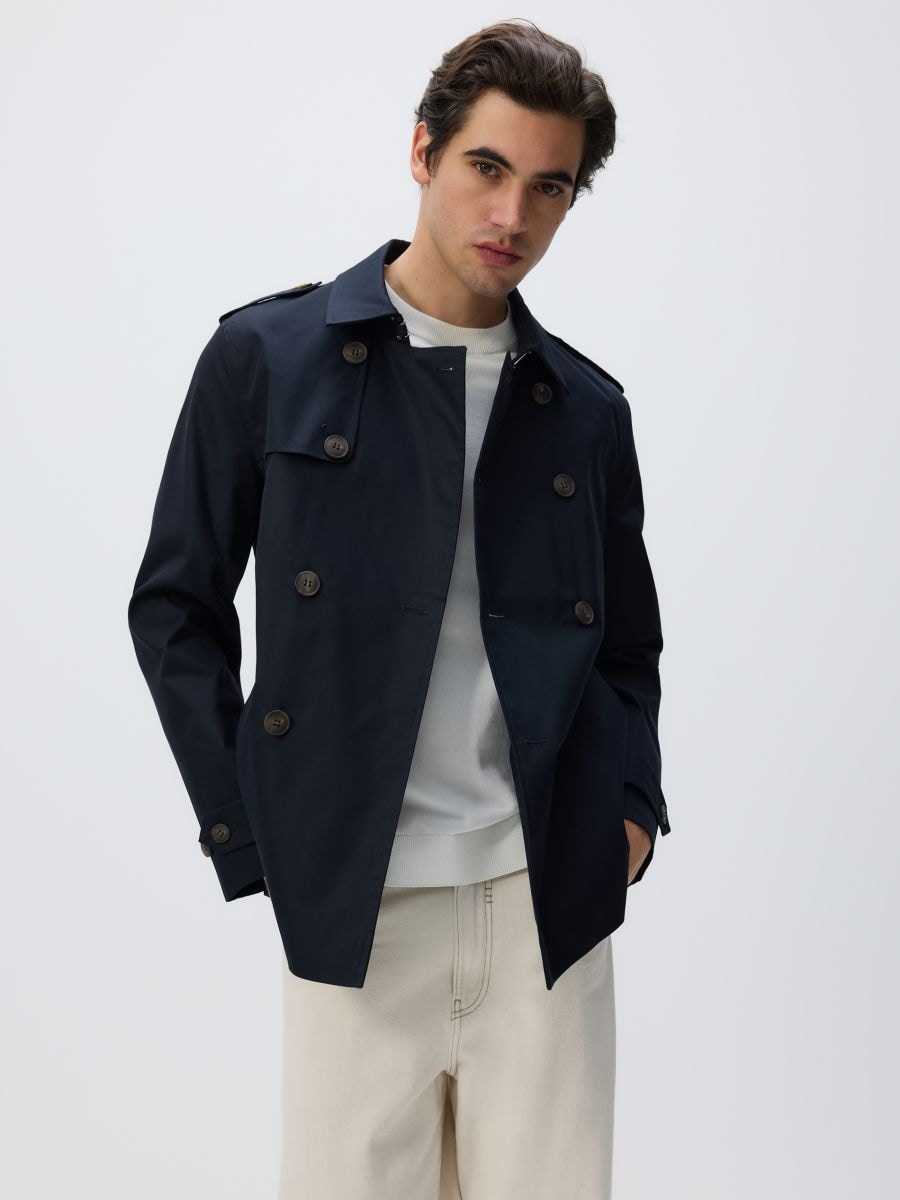 MEN`S OUTER JACKET - marineblauw - RESERVED