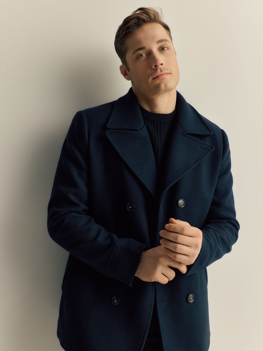 Wool blend coat - navy - RESERVED - 6