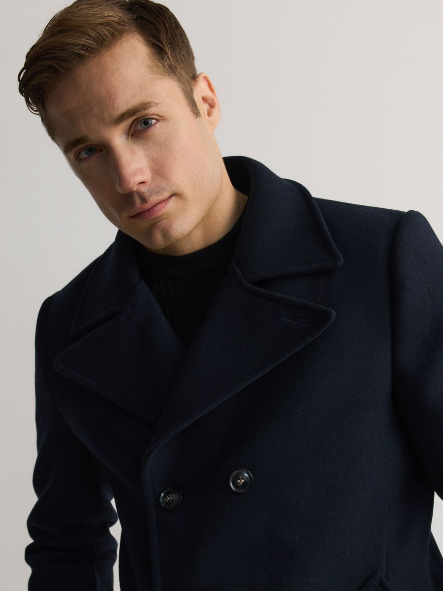 Wool blend coat - navy - RESERVED - 3