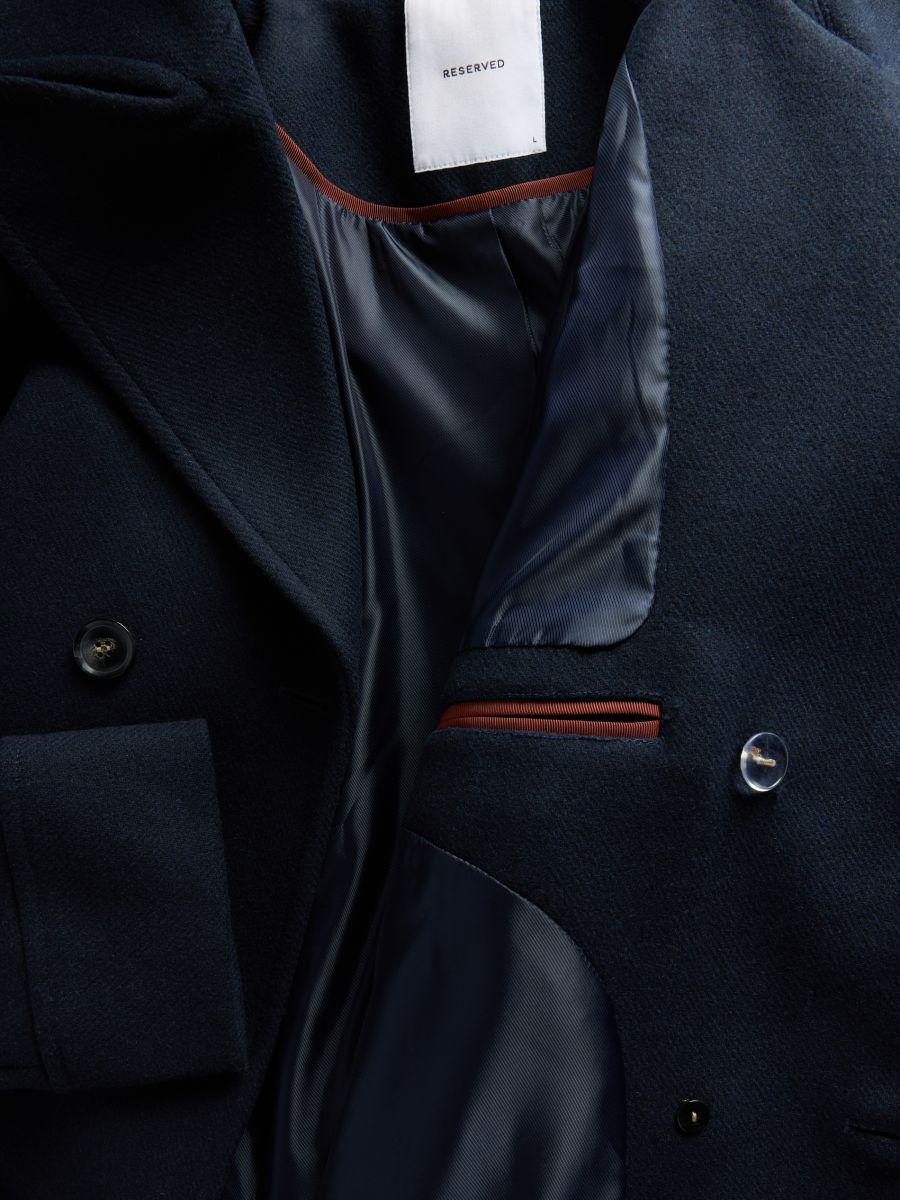 Wool blend coat - navy - RESERVED - 9