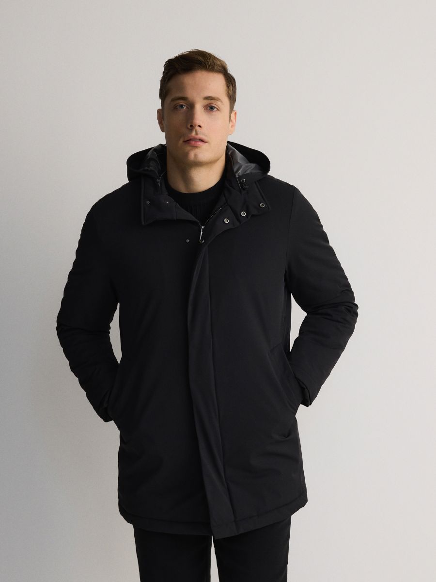 Waterproof fabric coat - navy - RESERVED