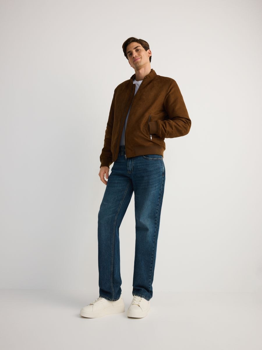 Jacket with stand up collar - golden brown - RESERVED - 2