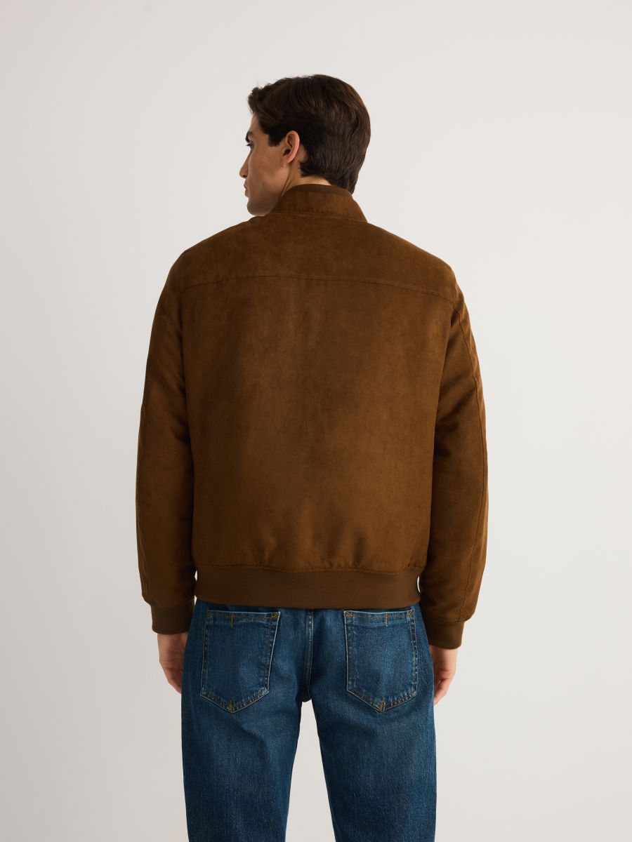 Jacket with stand up collar - golden brown - RESERVED - 4