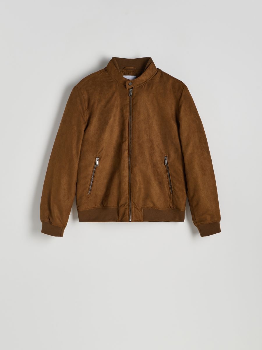 Jacket with stand up collar - golden brown - RESERVED - 6