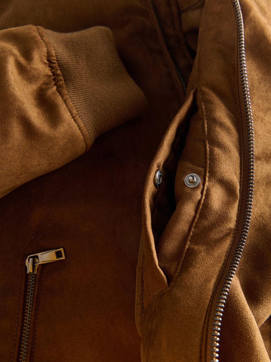 Jacket with stand up collar - golden brown - RESERVED - 7