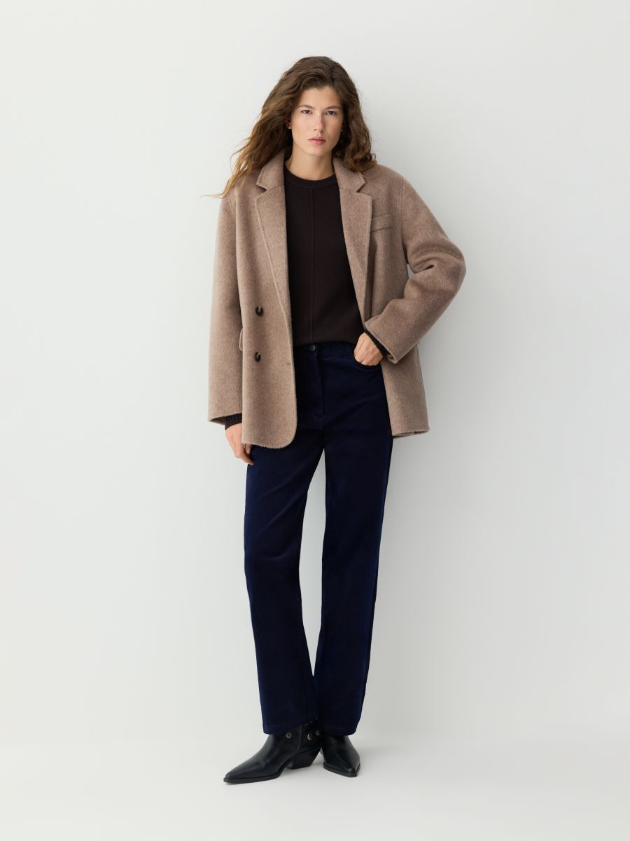 Handgefertigtes Wollblazer - beige - RESERVED