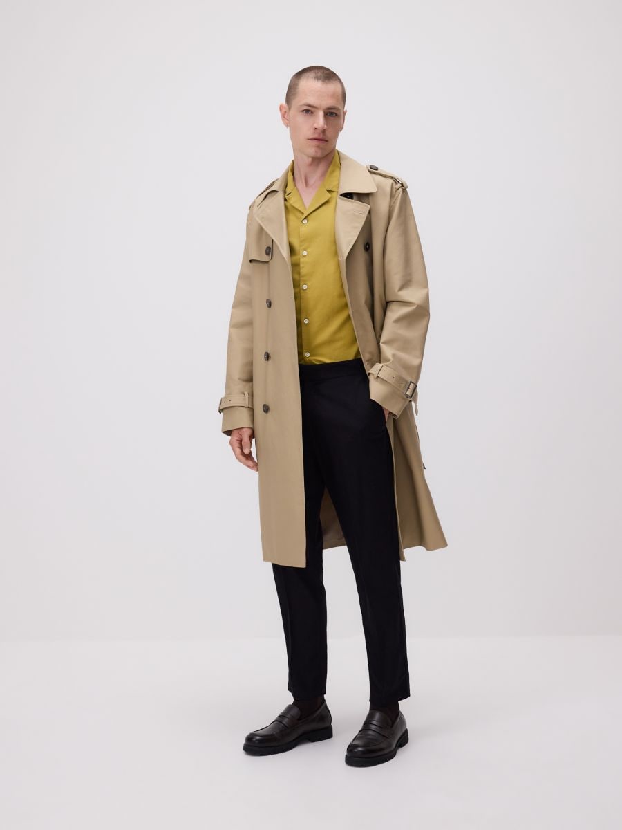 Classic trench coat - beige - RESERVED - 4