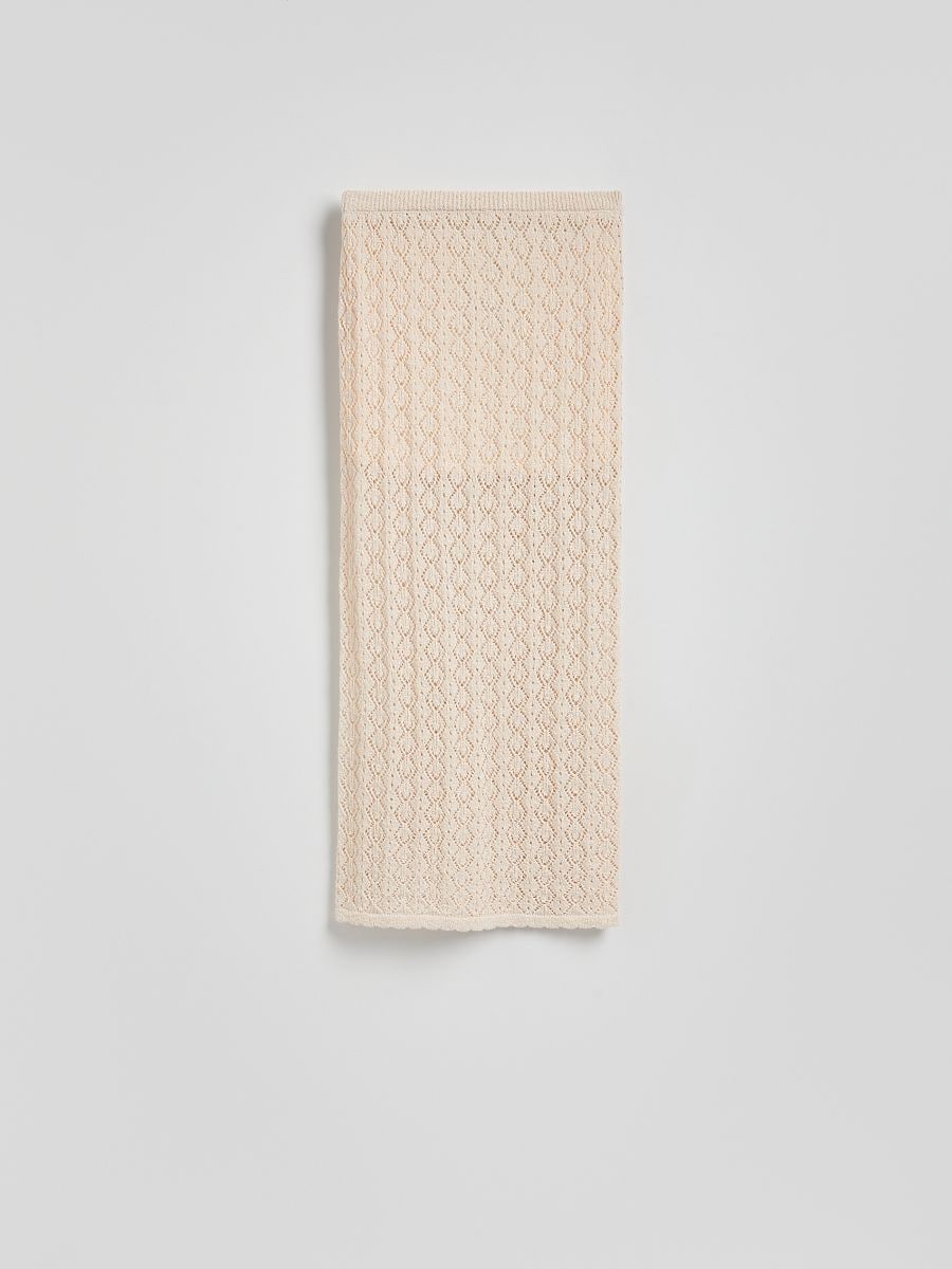 Gestrickter maxirock - beige - RESERVED - 5