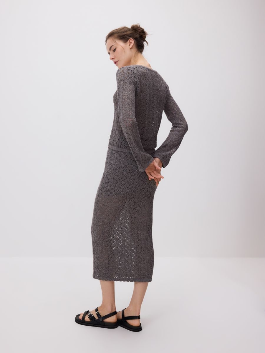 Pleteno maxi krilo - rjava - RESERVED - 3