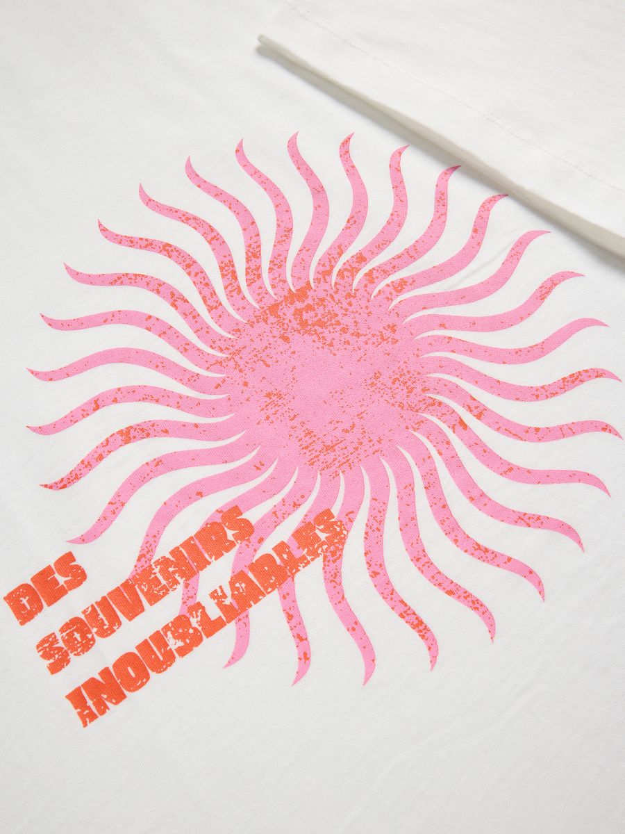 T-shirt with print - cream - RESERVED - 7