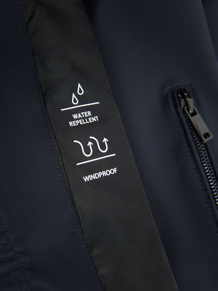 Jacket with stand up collar - navy - RESERVED - 8