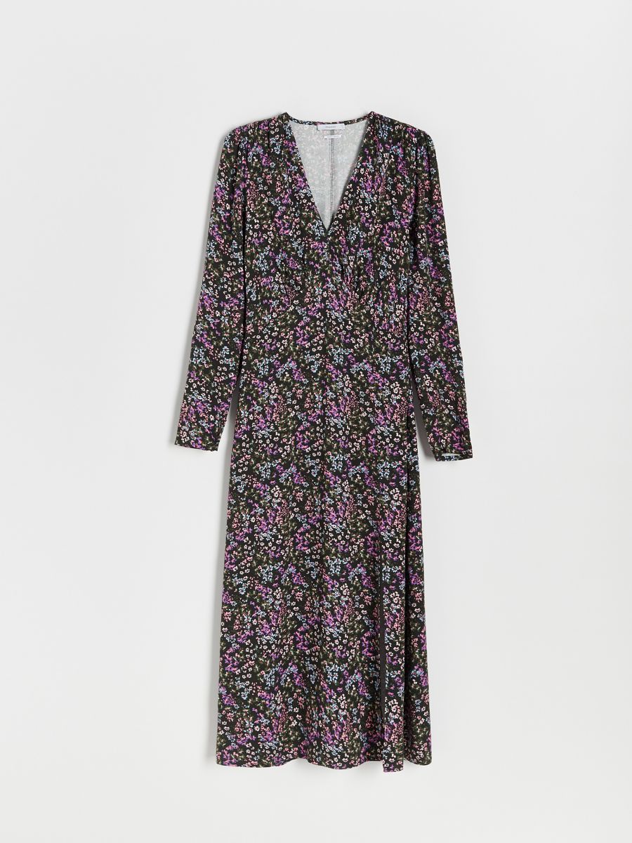 Gemustertes Kleid - schwarz - RESERVED - 3