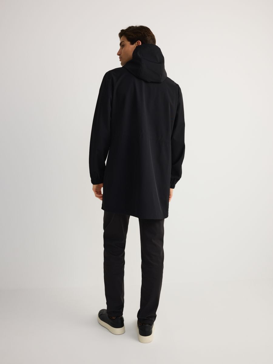 Nepromokavá parka s kapucí - černý - RESERVED - 5
