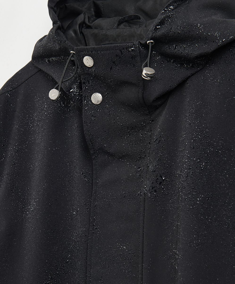 Nepromokavá parka s kapucí - černý - RESERVED - 8