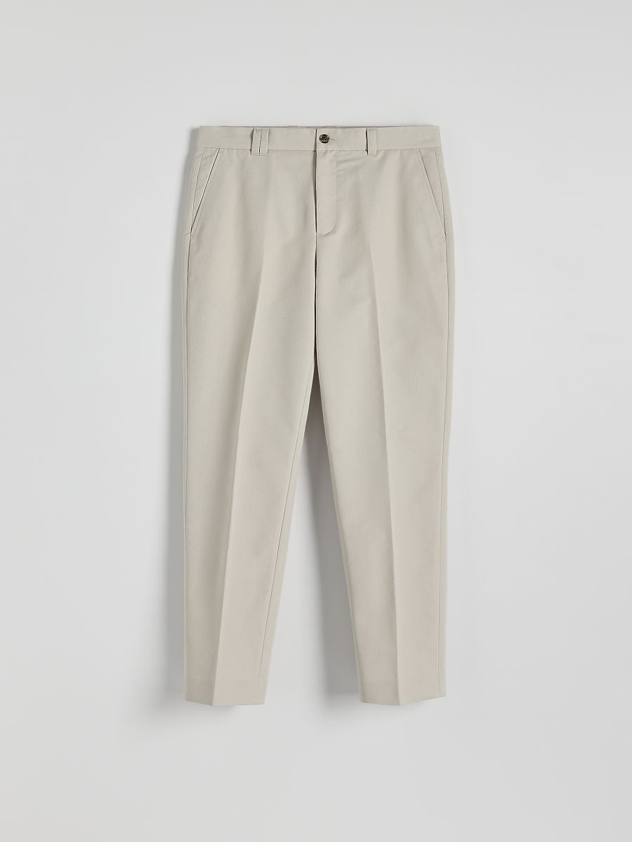Regular fit chino-püksid - beež - RESERVED - 6