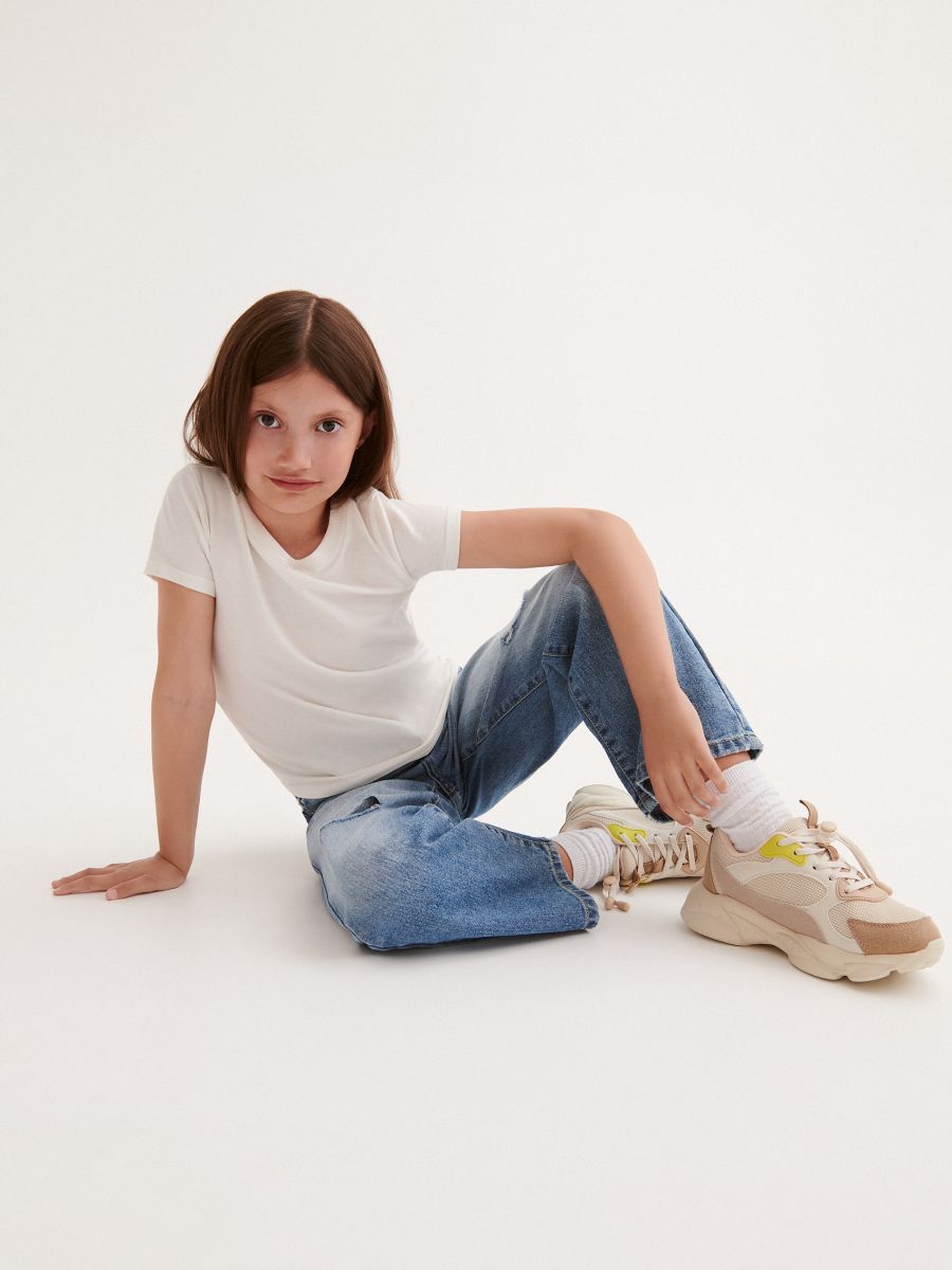 Soft jersey top - cream - RESERVED - 2