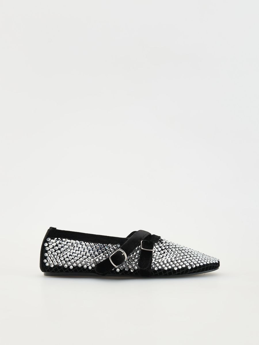 LADIES` BALLERINAS - black - RESERVED