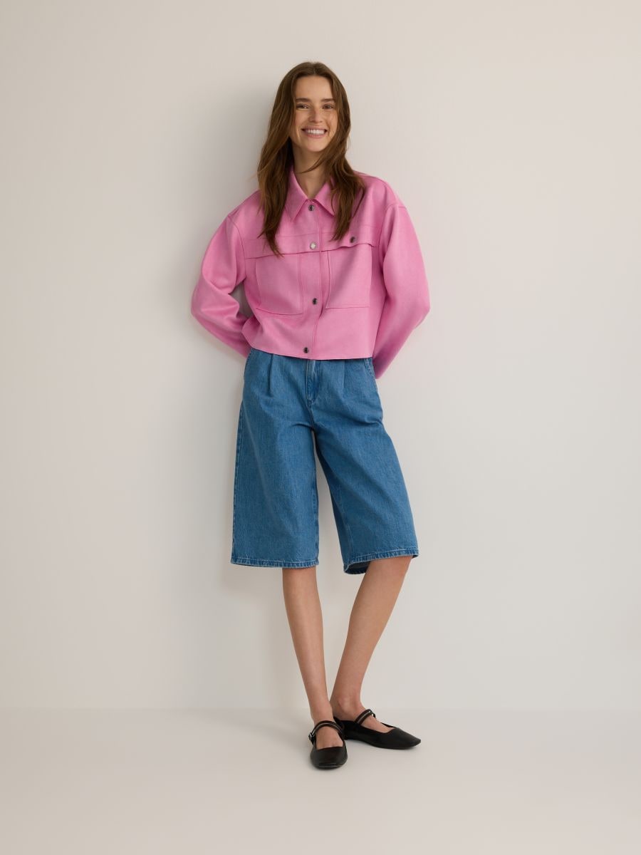 Jacket with collar - orchid - RESERVED - 3