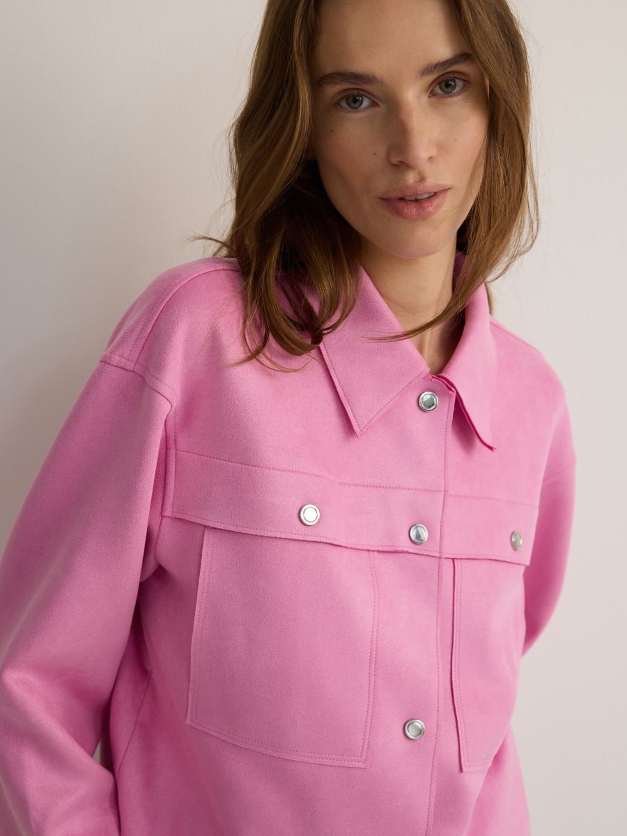 Jacket with collar - orchid - RESERVED - 2