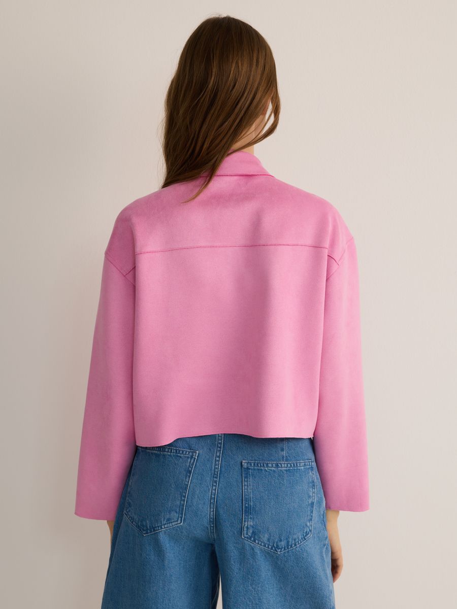 Jacket with collar - orchid - RESERVED - 4