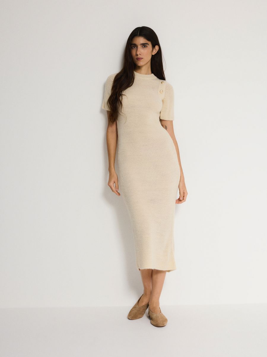 LADIES` DRESS - CRÈME - RESERVED