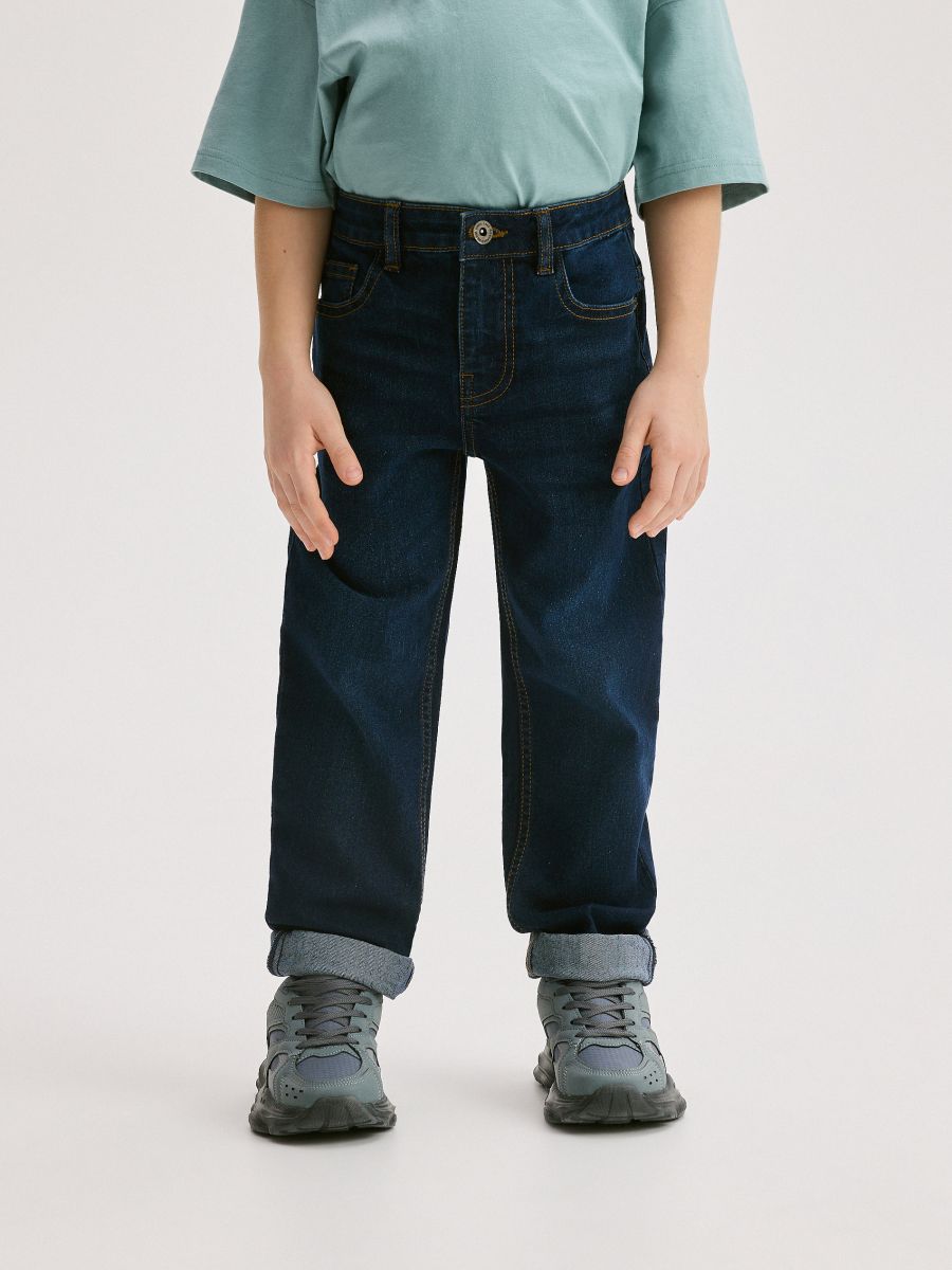 Elastic regular jeans - navy - RESERVED - 4