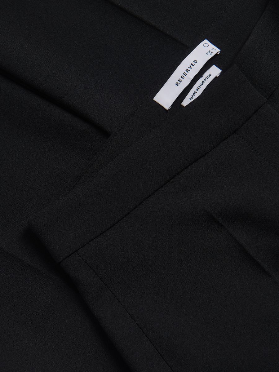 Trousers with pressed crease - black - RESERVED - 5
