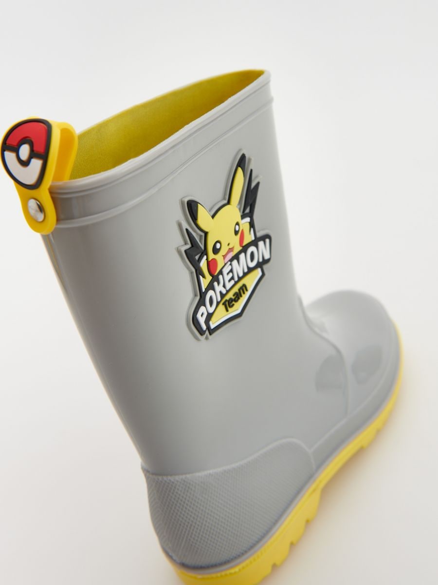 Pokemon Botas Impermeables para Niños Pikachu 