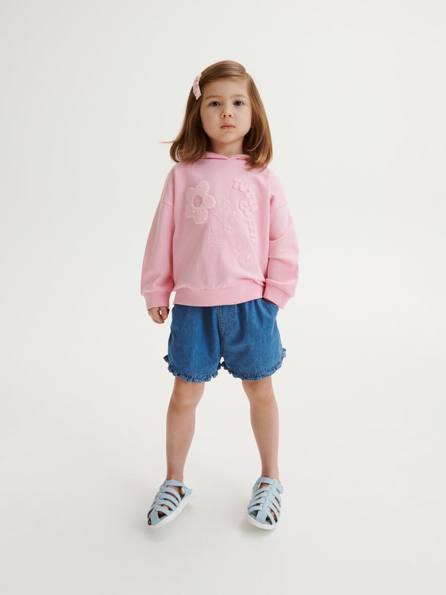 Sudadera con aplicación - rosa pastel - RESERVED - 2