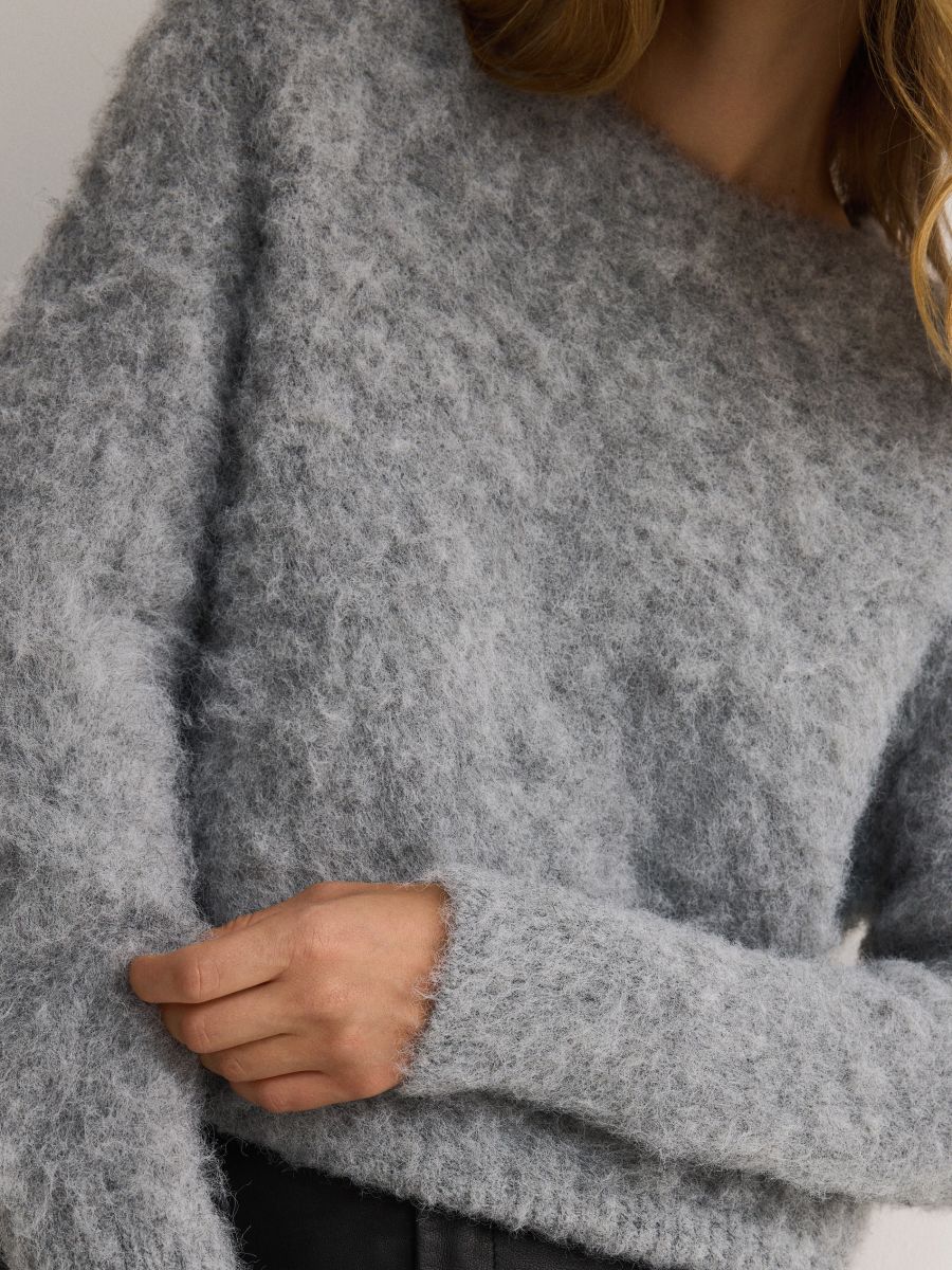 Wool blend jumper - light grey - RESERVED - 3