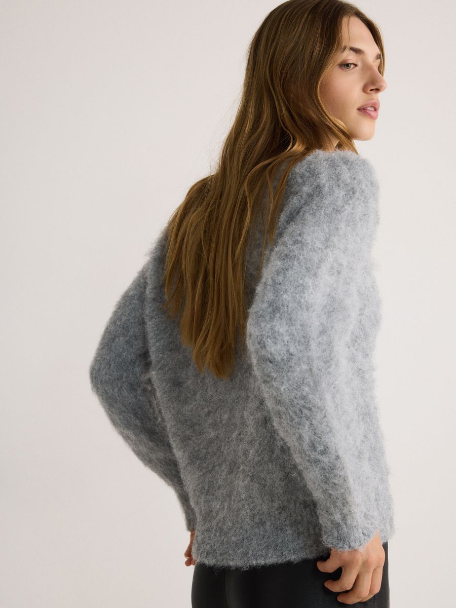 Wool blend jumper - light grey - RESERVED - 2