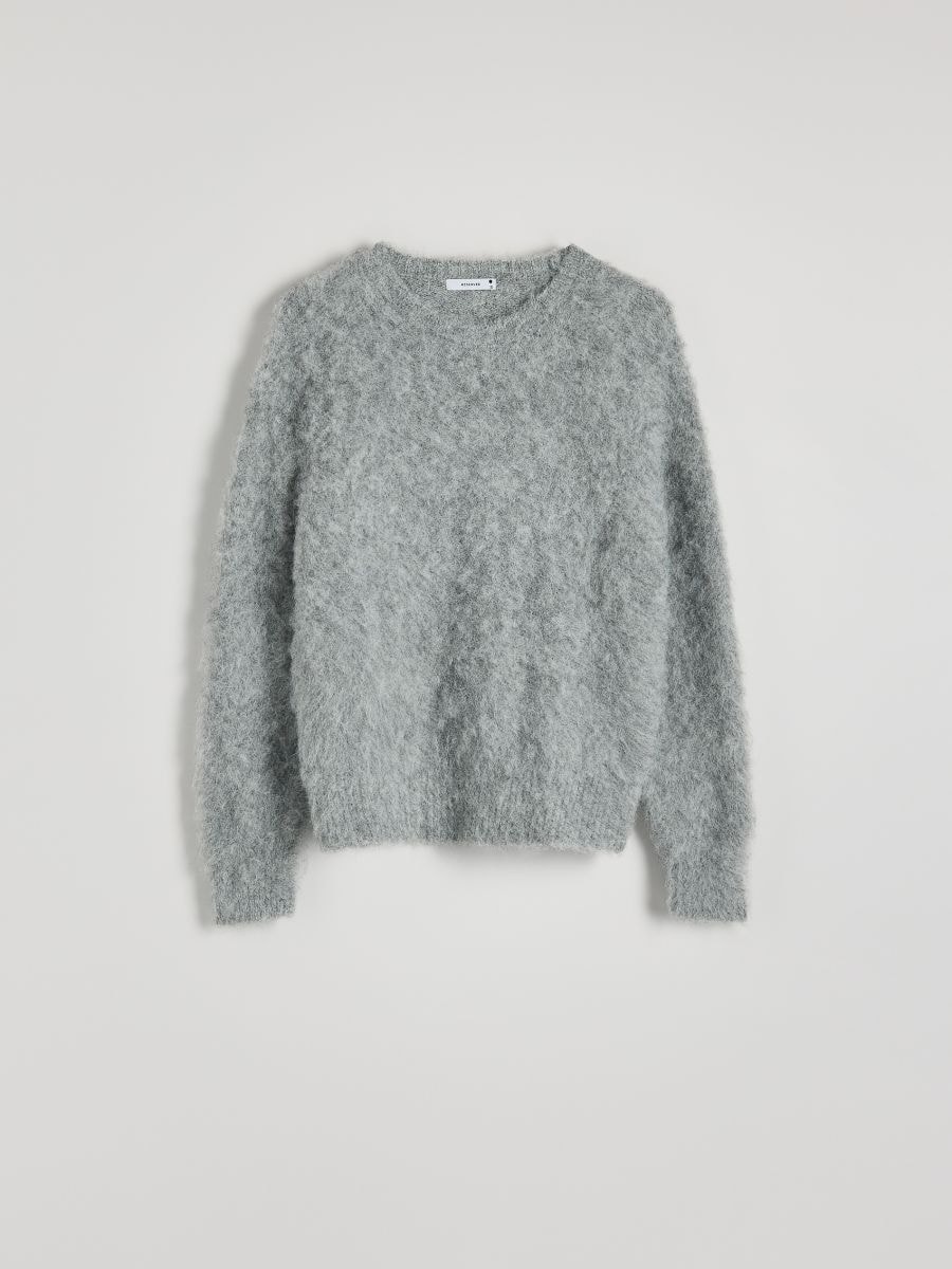 Wool blend jumper - light grey - RESERVED - 4