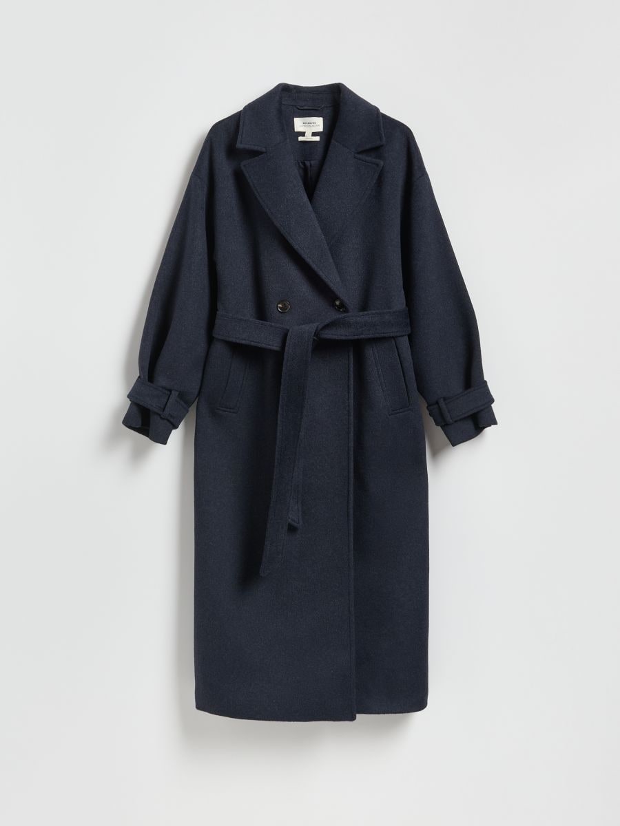 Wool blend coat - navy - RESERVED