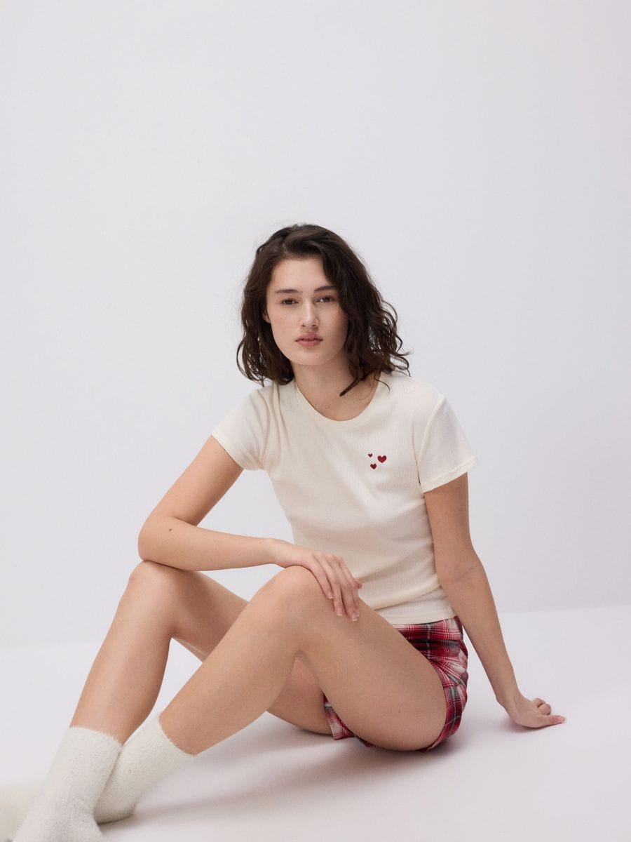 Modal blend two piece pyjama set - red - RESERVED - 2