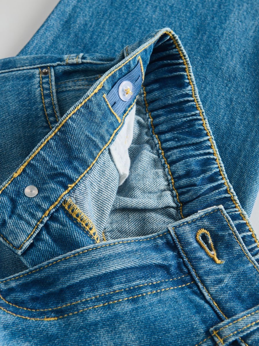 Classic denim straight trousers - blue jeans - RESERVED - 3