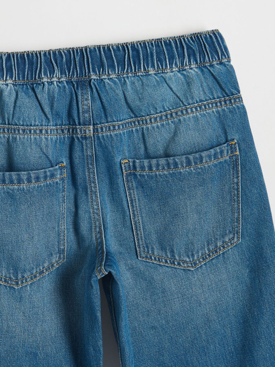 Classic denim straight trousers - blue jeans - RESERVED - 4