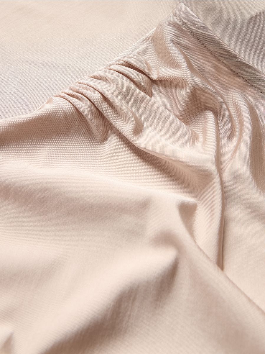 Top with decorative gathering - beige - RESERVED - 3