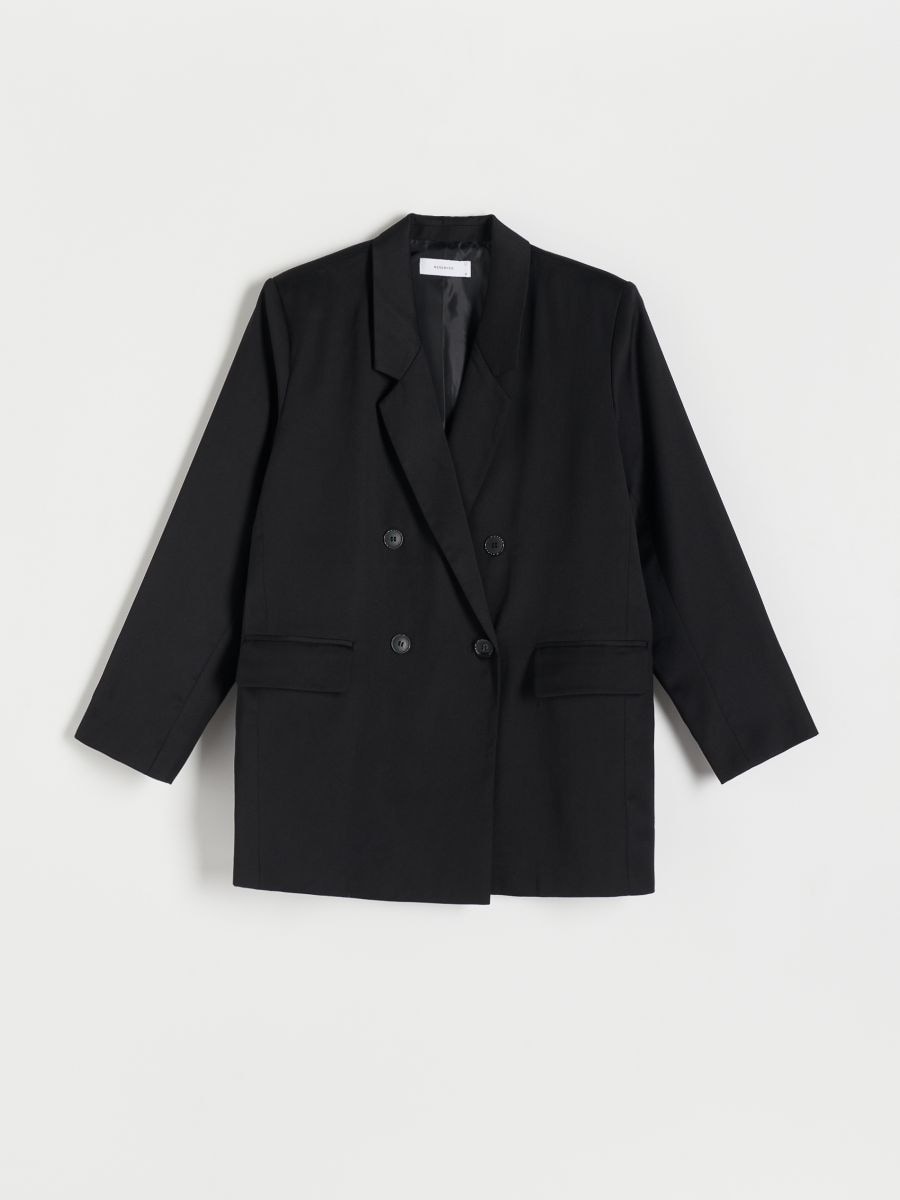 Double-breasted jacket - black - RESERVED - 4