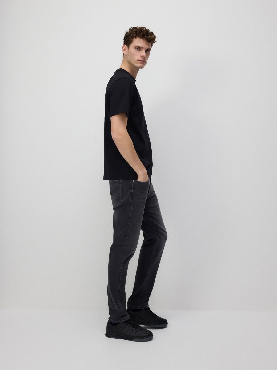 Jeansy slim fit - szary - RESERVED