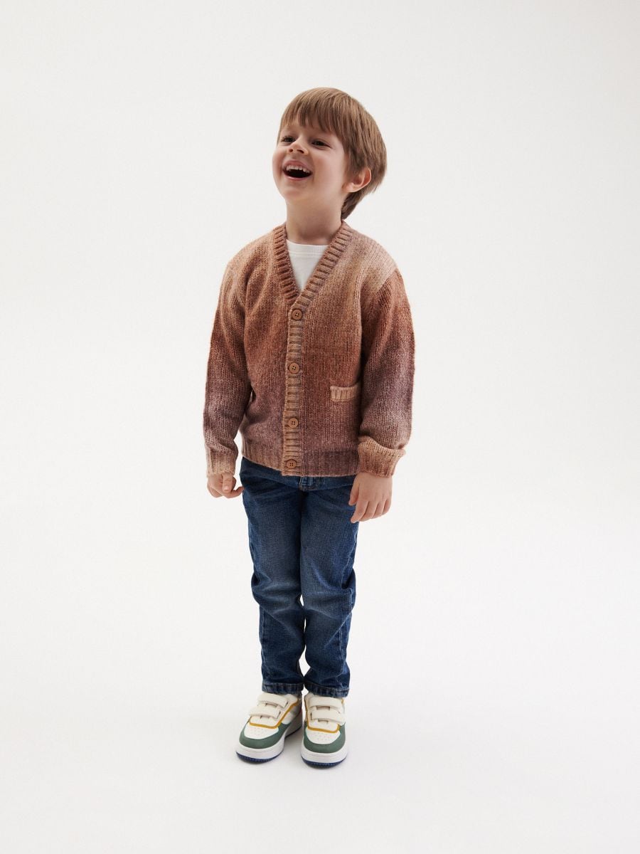 Cardigan with pockets - golden brown - RESERVED - 3