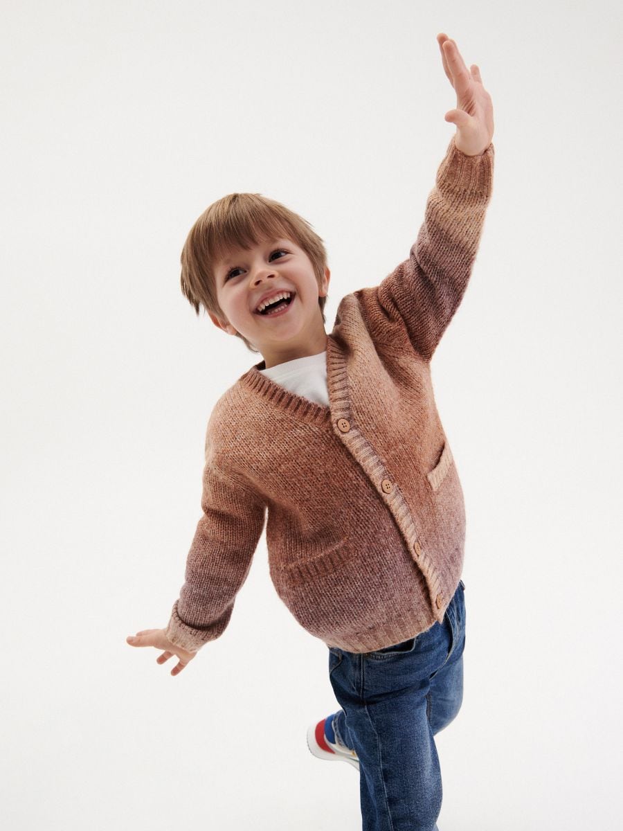 Cardigan with pockets - golden brown - RESERVED - 4