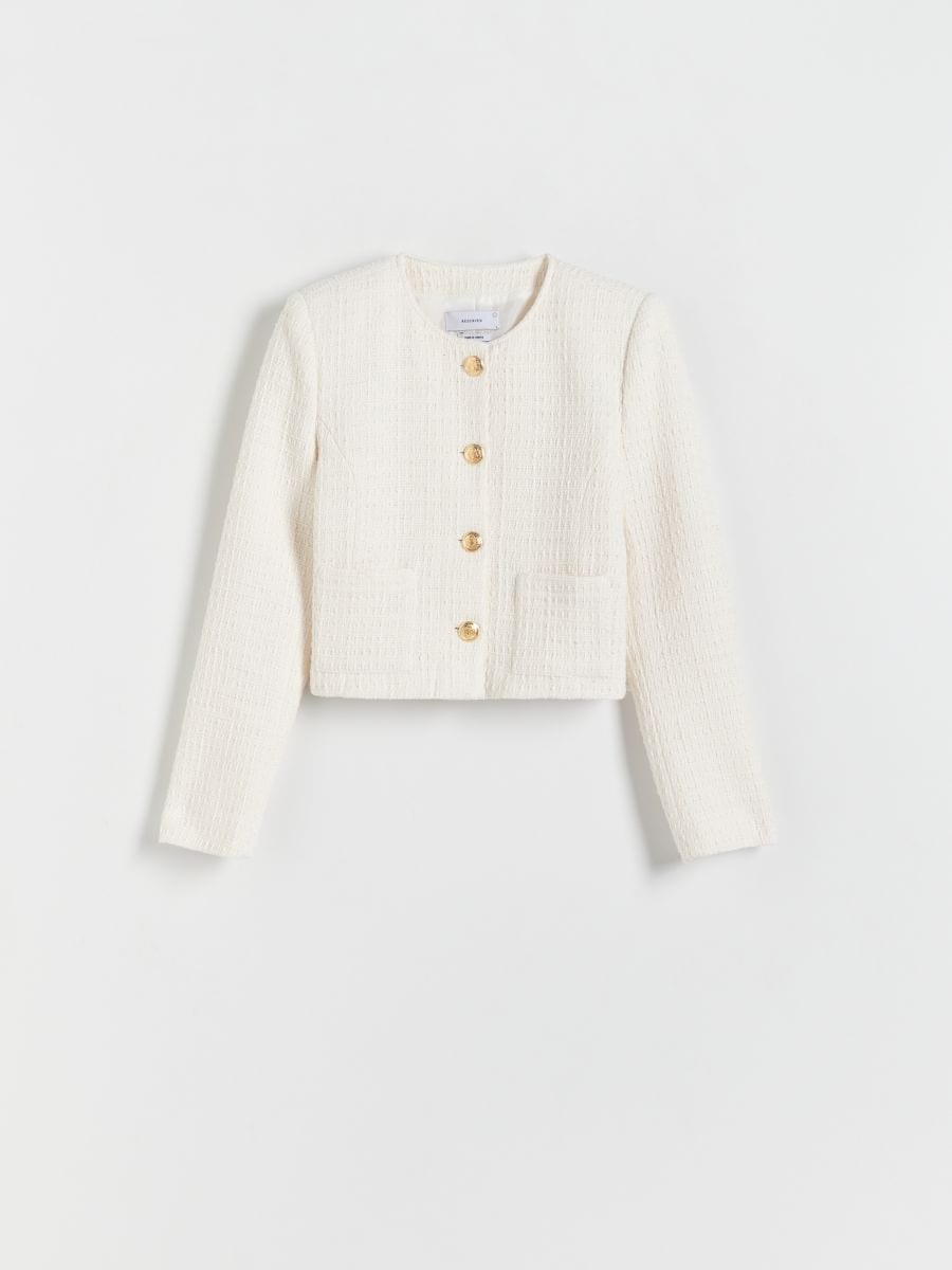 Blazer with gold tone buttons - white - RESERVED - 4
