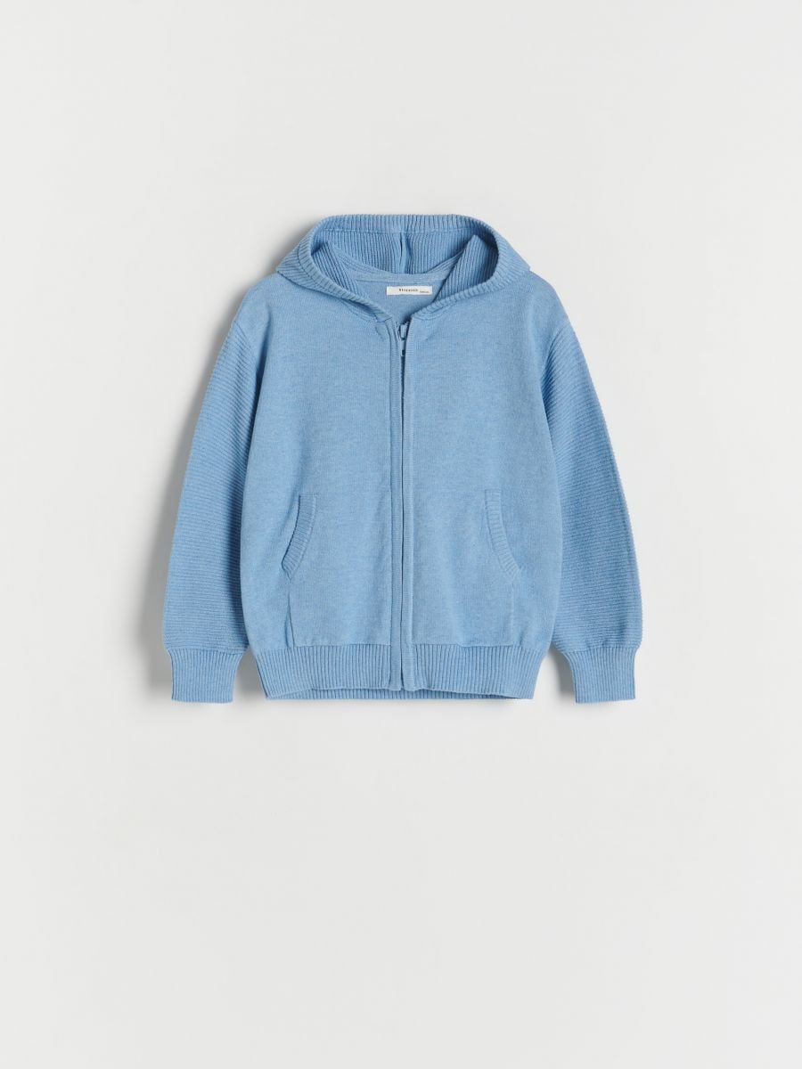 Hooded jumper - blue - RESERVED